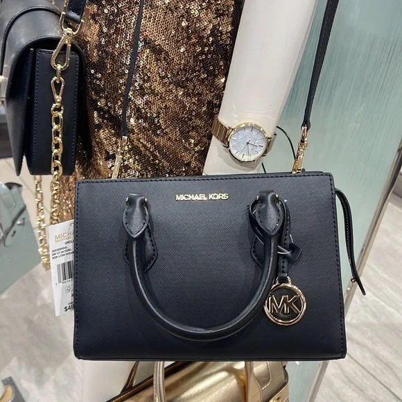 Michael Kors Sheila Small Center Zip Satchel Shoulder Crossbody Bag Non Leather - Picture 5 of 16